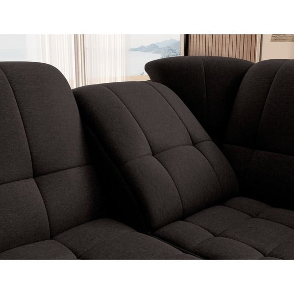 Rudos spalvos sulankstoma/su sandėliavimo vieta kampinė sofa (su dešiniuoju kampu/„L“ formos) Sado – ELTAP-image-1