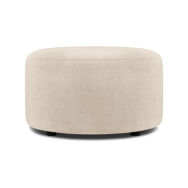 Smėlio spalvos pufas Mazzini Sofos Debbie, ø 68 cm