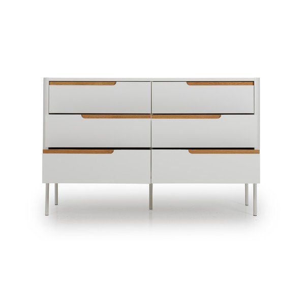 Balta komoda Tenzo Switch, 130 x 83 cm-image-4