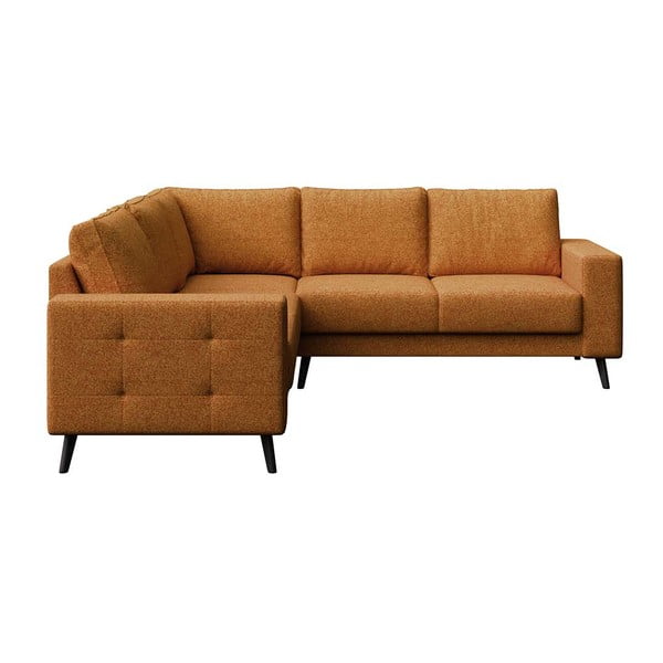 Modulinė kampinė sofa oranžinės spalvos Fynn – Ghado