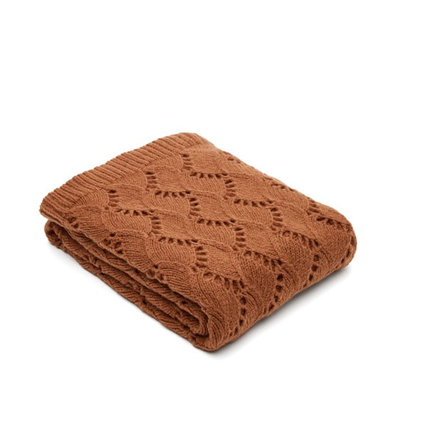 Megzta antklodė ir pledas iš vilnos/iš mišraus pluošto 130x170 cm Mesias – Kave Home