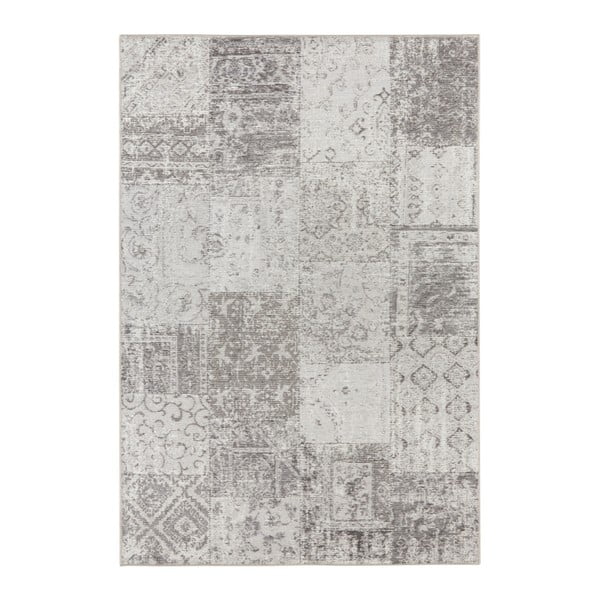Pilkos ir kreminės spalvos kilimas Elle Decor Pleasure Denain, 80 x 150 cm