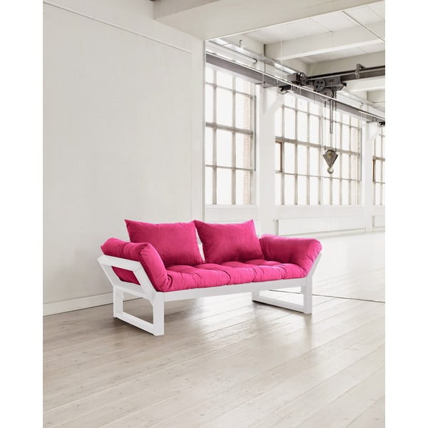Sofa "Karup Edge" balta/rožinė
