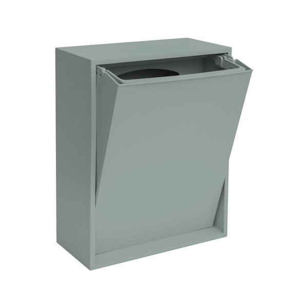 Pilkai mėlynos spalvos iš perdirbto plastiko šiukšliadėžė rūšiavimui/sieninė Recycling Box – ReCollector