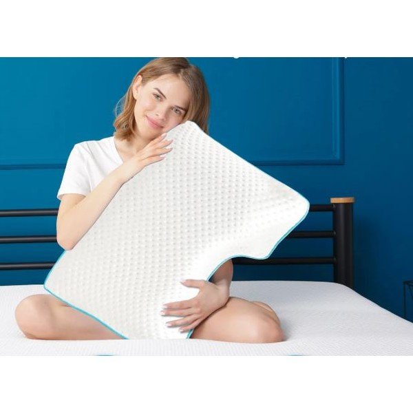Iš prie kūno prisitaikančių putų anatominė pagalvė 40x58 cm – Mila Home-image-1