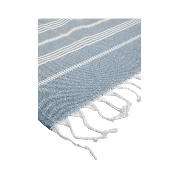 Mėlynas hamamo rankšluostis "Kate Louise Classic", 180 x 100 cm-image-3