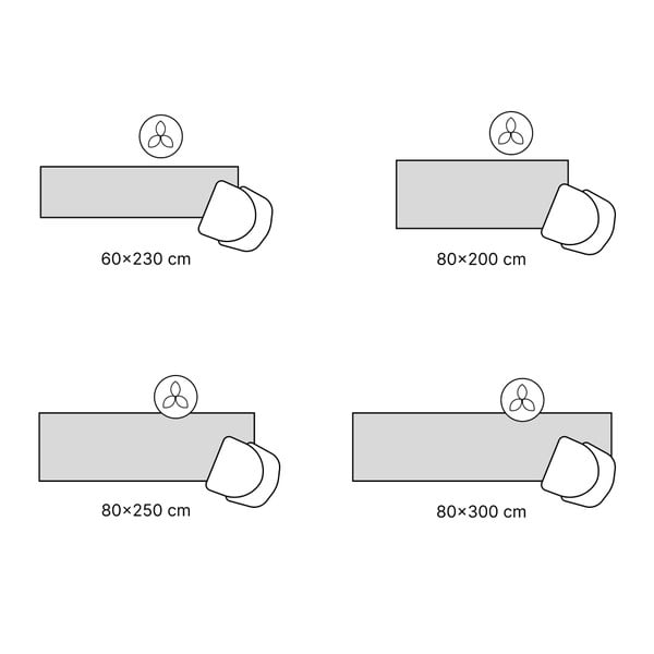 Skalbiamas mėlynos spalvos kilimas 80x300 cm Abstract Colors Blue – Vitaus-image-3