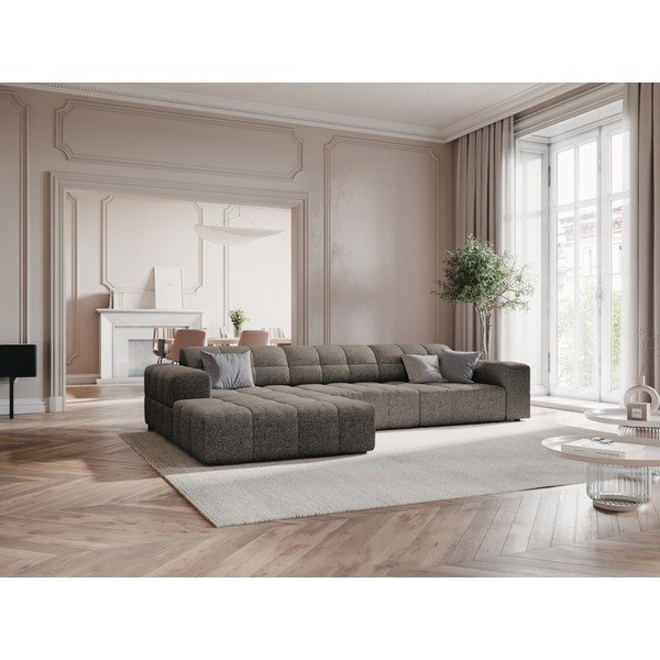 Kampinė sofa tamsiai pilkos spalvos (su kairiuoju kampu) Chicago – Cosmopolitan Design-image-1