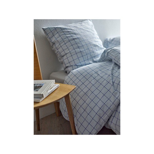 Šviesiai mėlynos spalvos iš ranforce medvilnės viengulė patalynė 140x200 cm Vista – Södahl-image-1