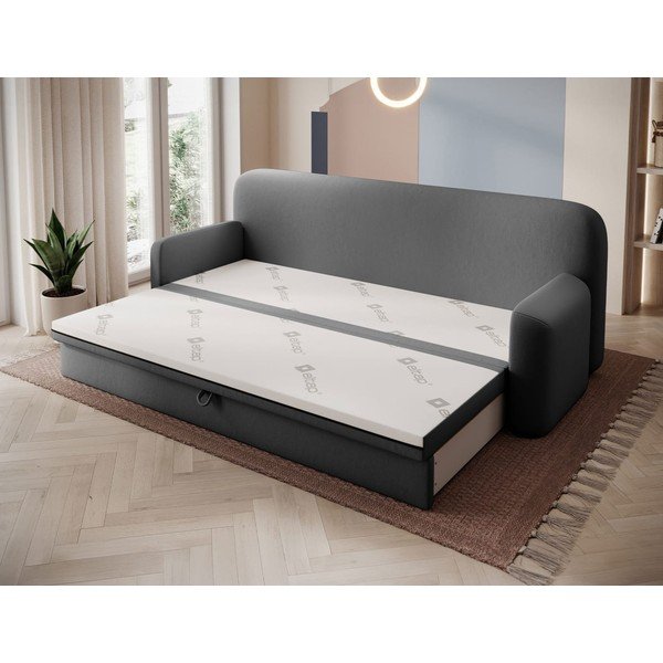 Taupe spalvos iš velveto sulankstoma/su sandėliavimo vieta sofa 236 cm Elioss – ELTAP-image-2
