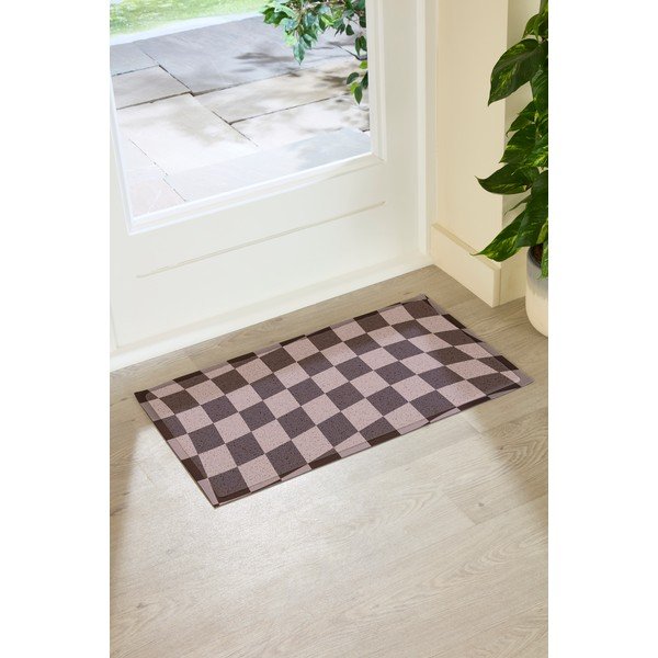 Iš PVC grindų kilimėlis 40x70 cm Checkerboard – Artsy Doormats-image-2