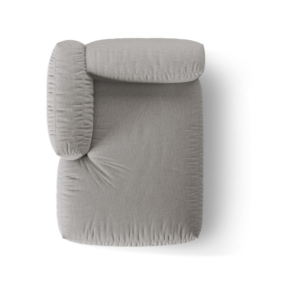 Modulinė sofos dalis šviesiai pilkos spalvos (su kairiuoju kampu) Martina – Micadoni Home-image-4