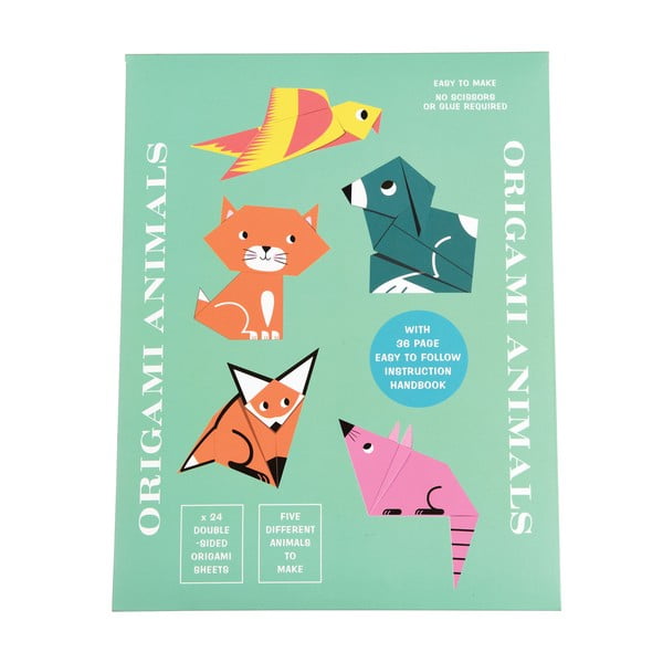 Popieriniai galvosūkiai Animals Origami – Rex London-image-2