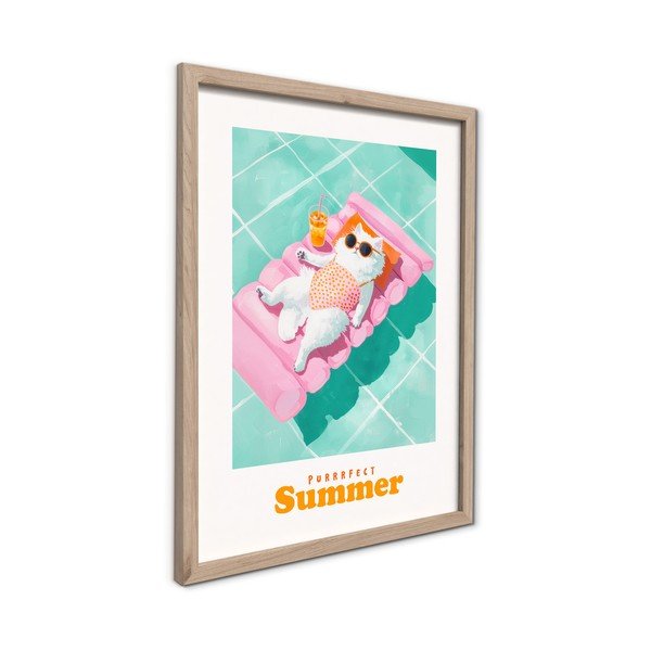 Spausdintas paveikslas su rėmeliu 30x40 cm Purrrfect – Styler-image-4