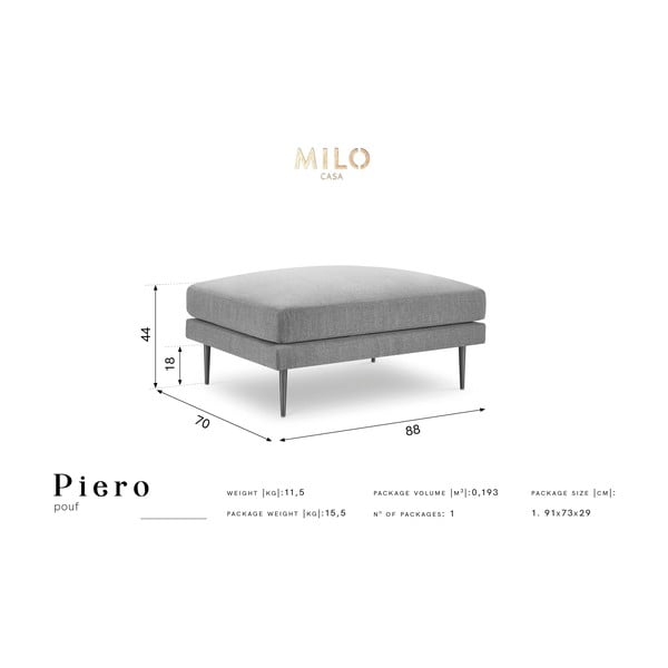 Mėlynas pufas Milo Casa Piero-image-2