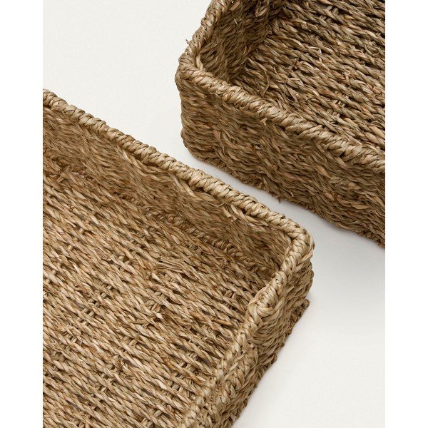 Iš jūržolės krepšiai 2 vnt. 36x27x10 cm Tossa – Kave Home-image-3