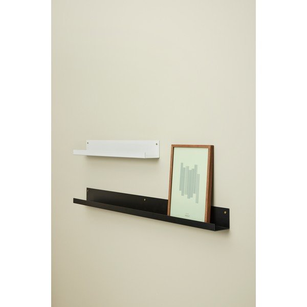 Iš metalo sieninė lentyna šviesiai pilkos spalvos paveikslėliams 60 cm Care – Hübsch-image-1