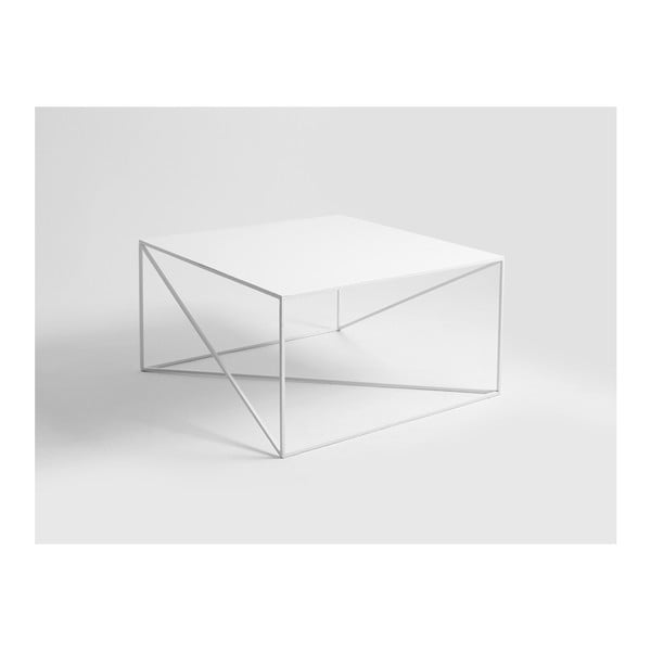 Baltas žurnalinis staliukas CustomForm Memo, 100 x 100 cm-image-1