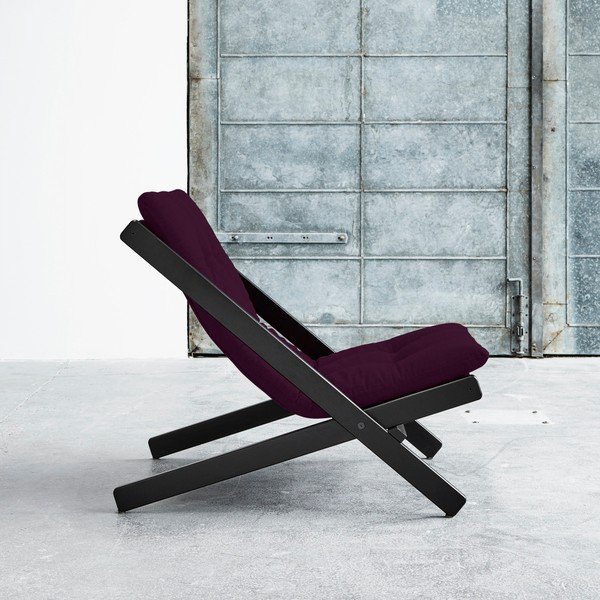 "Karup Boogie" sulankstomoji kėdė juoda / violetinė slyva-image-4