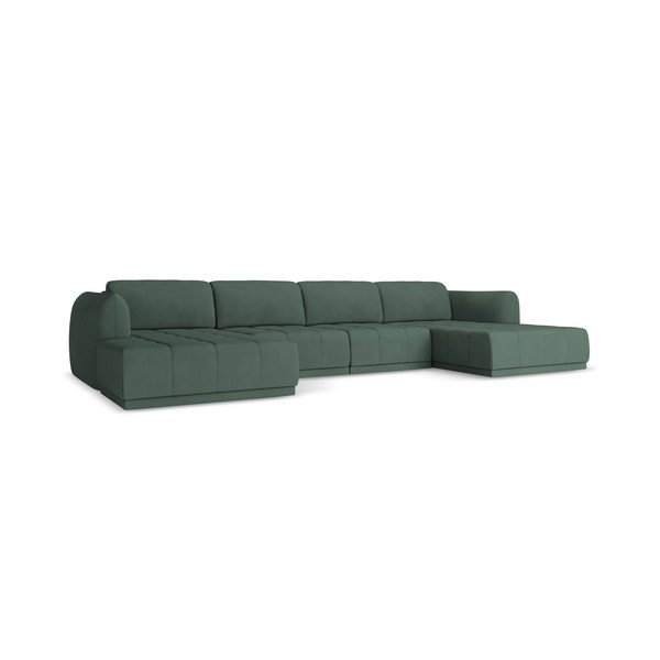 Žalios spalvos kampinė sofa Hoku – Makamii-image-2