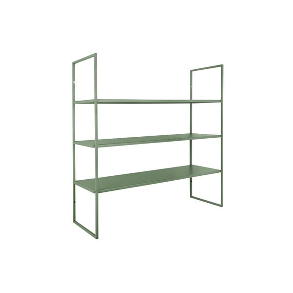 Iš metalo kelių aukštų sieninė lentyna žalios spalvos 60 cm Level – PT LIVING-image-2