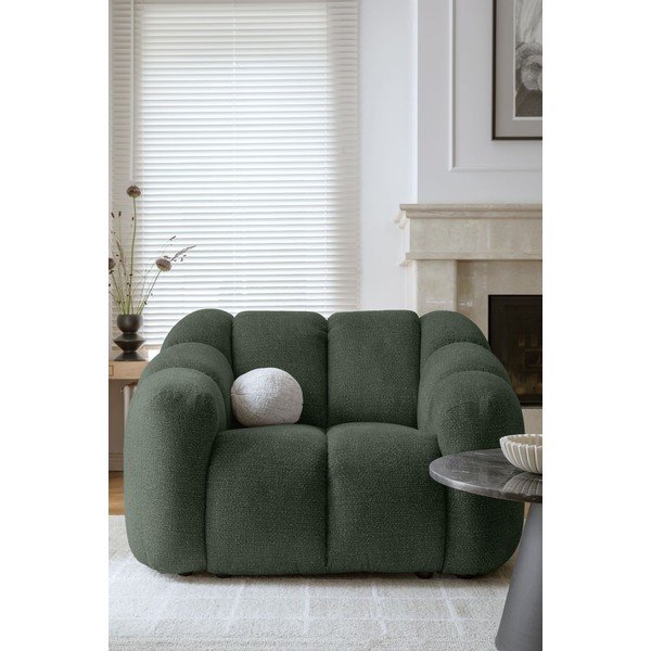 Tamsiai žalios spalvos krėslas Shell – Miuform-image-1