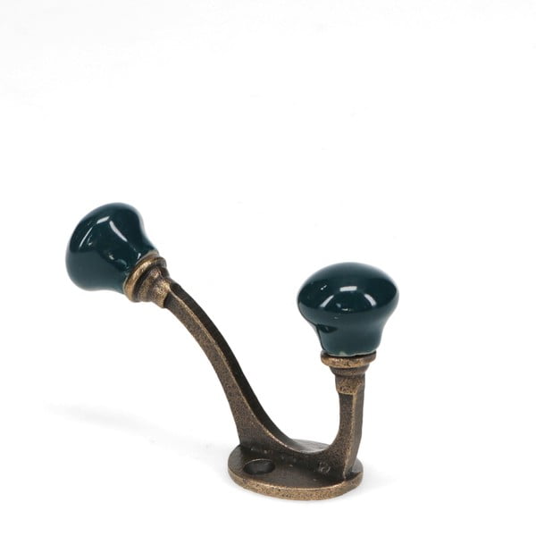 Tamsiai mėlynos spalvos iš metalo sieninė lentyna 3 cm – Rex London-image-3