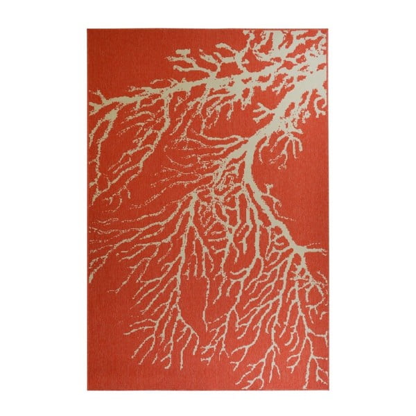 Raudonas lauko kilimas Floorita Coral, 160 x 230 cm