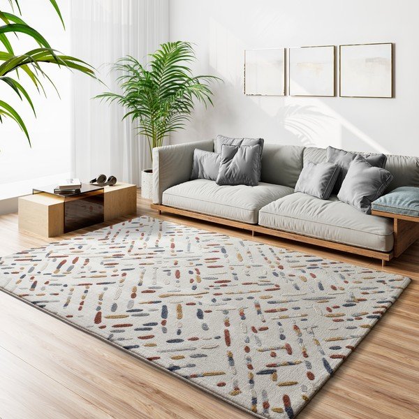 Smėlio spalvos kilimas 80x150 cm Amara – Universal-image-1