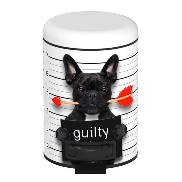 Wenko Guilty Dog Pedal Bin, 3 l