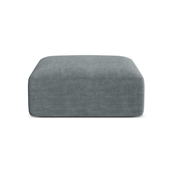 Tamsiai pilkos spalvos taburetė iš kordinio velveto Campi – Cosmopolitan Design-image-1