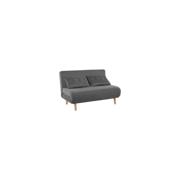 Pilka aksominė sofa 125 cm Magalli - Støraa