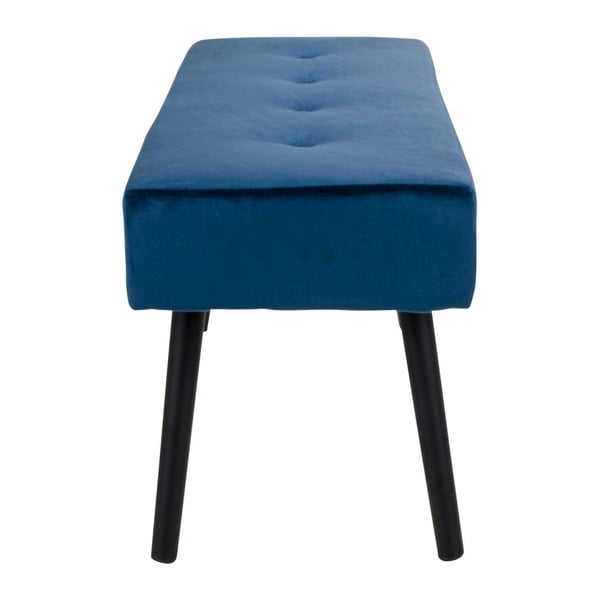 Mėlynas aksominis suoliukas Bonami Essentials Skiby-image-3