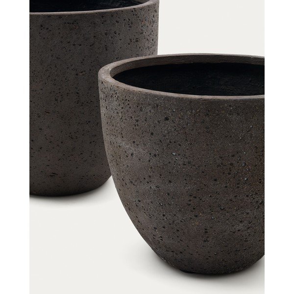 Iš betono gėlių vazonų dangteliai 2 vnt. ø 50 cm Serili – Kave Home-image-2