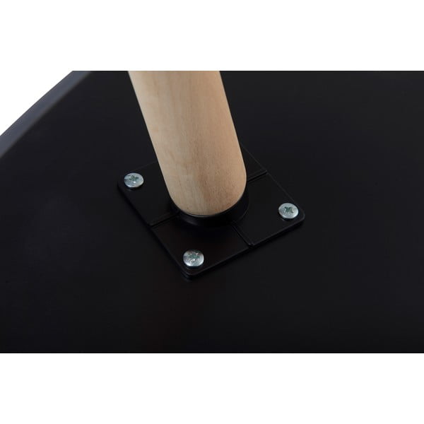 Juodas žurnalinis staliukas su bukmedžio medienos kojomis Furnhouse Fly, 116 x 66 cm-image-4