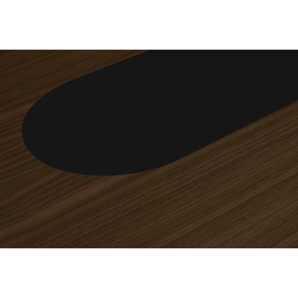 Valgomojo stalas su riešutmedžio stalviršiu 180x100 cm Lago - TemaHome-image-1