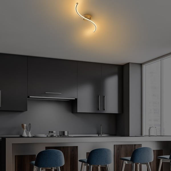 Auksinės spalvos lubinis šviestuvas LED 10x67 cm Yilan – Opviq lights-image-3