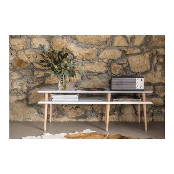 Baltas kavos staliukas "Ragaba Mugo", ilgis 159 cm-image-2