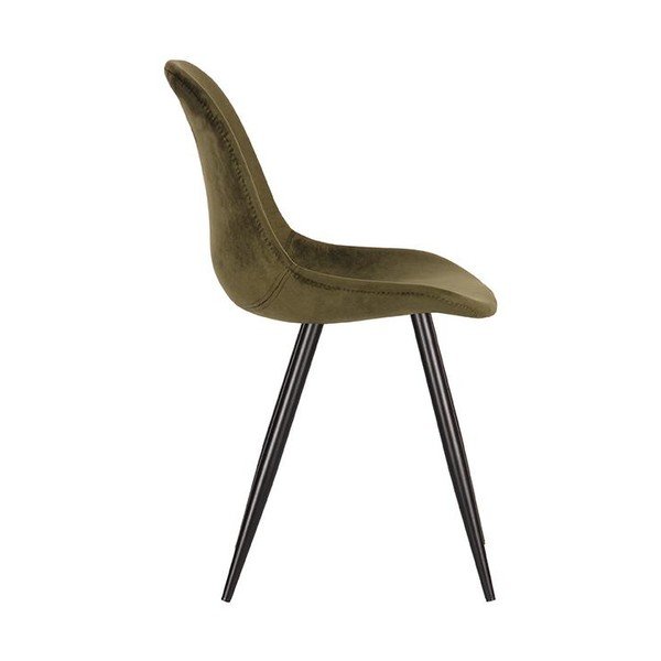 Valgomojo kėdės iš aksomo khaki spalvos 2 vnt. Capri  – LABEL51-image-3
