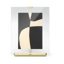 Auksinės spalvos iš stiklo pastatomas rėmas 16x20 cm Flute – Umbra