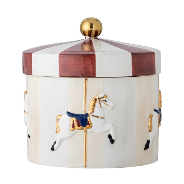 Iš akmens masės maisto laikymo indas tortams Merry-go-round – Bloomingville