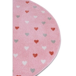 Vaikiškas kilimas rožinės spalvos ø 140 cm Little Hearts – Hanse Home