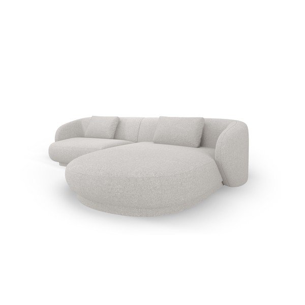 Kampinė sofa šviesiai pilkos spalvos Camden – Cosmopolitan Design-image-3