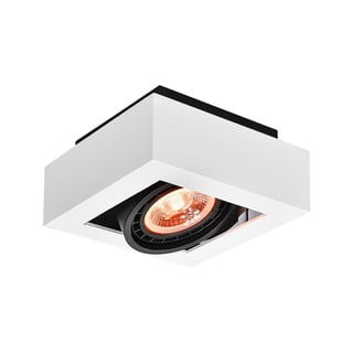 Lubinis šviestuvas baltos spalvos 18,5x18,5 cm su metaliniu gaubtu Loid – GTV