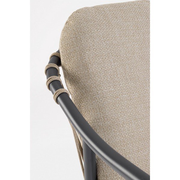 Šviesiai rudos spalvos metalinė sodo kėdė Edvige – Bizzotto-image-1