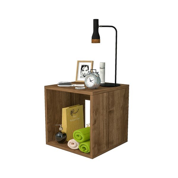 Rudas pušies dekoro naktinis staliukas Biga - Gauge Concept-image-2