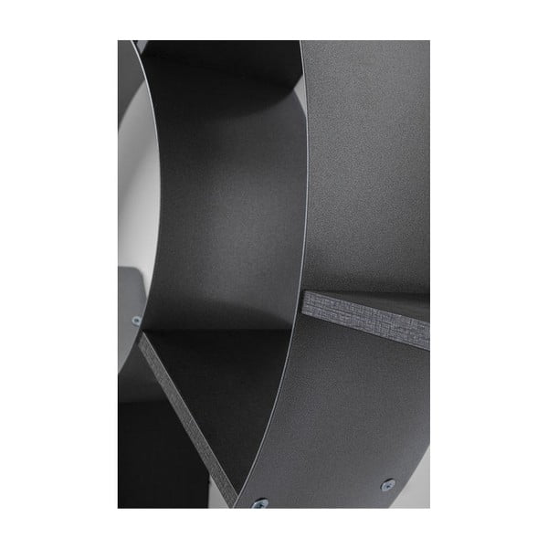 Juoda sieninė knygų spinta Kare Design Snail-image-2