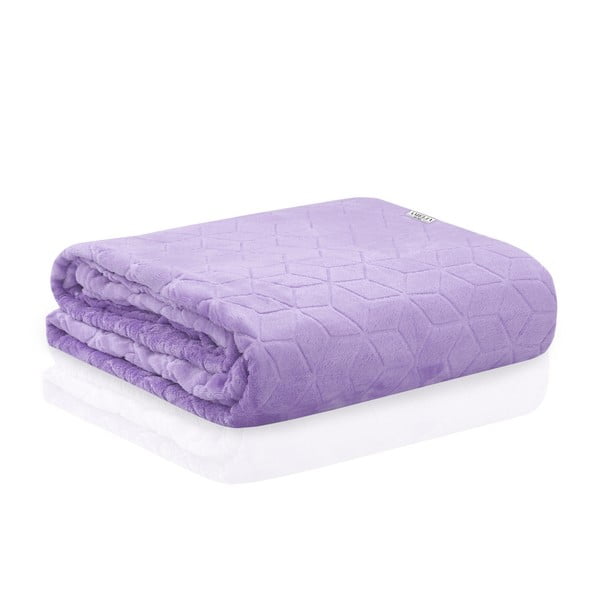 Šviesiai violetinė mikropluošto antklodė "DecoKing Nessa", 240 x 220 cm