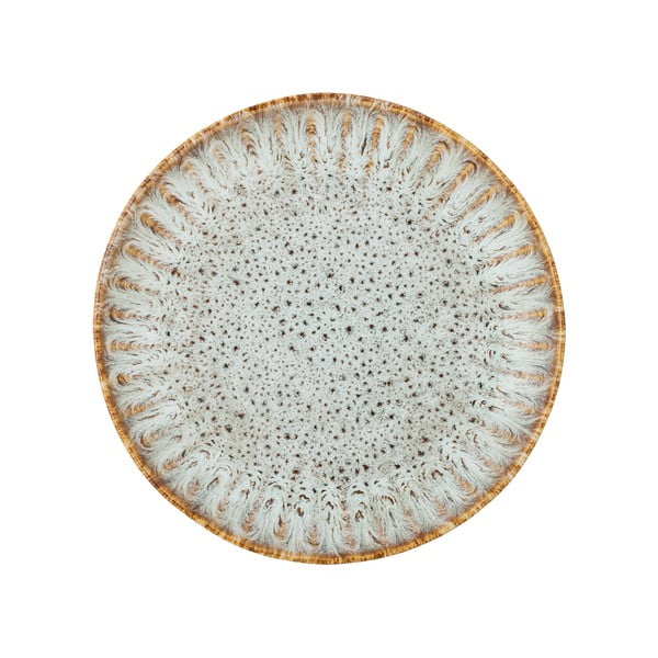 Mėlynos spalvos/smėlio spalvos skirta serviravimui iš akmens masės lėkštė ø 17 cm Fleur – Bloomingville