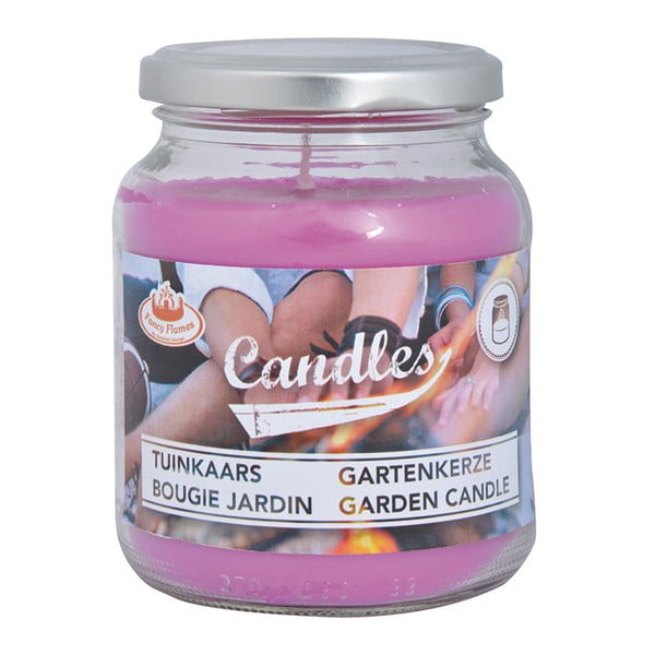 4 stiklinių sodo žvakių rinkinys "Esschert Design Garden", degimo trukmė 36 val.-image-3